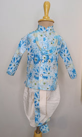 Boys Nawab Dhoti  set - Chain and Shoes Included